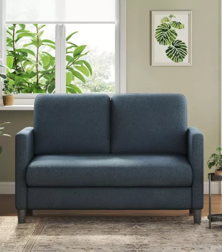 51" Teddy Velvet Sofa Zweisitzer Wohnzimmersofa Wohnzimmermöbel Doppelsofa DE - Bild 9 von 49