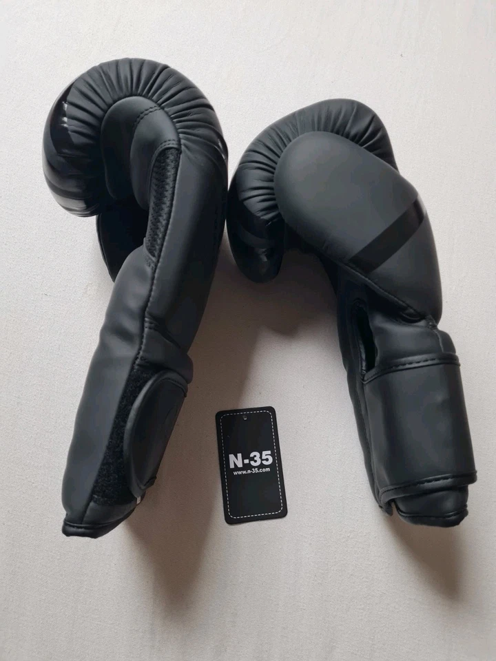 Profi Boxhandschuhe 6 OZ Punching MMA Boxen Handschuhe Muay Thai Sparring N-35 - Bild 4 von 4