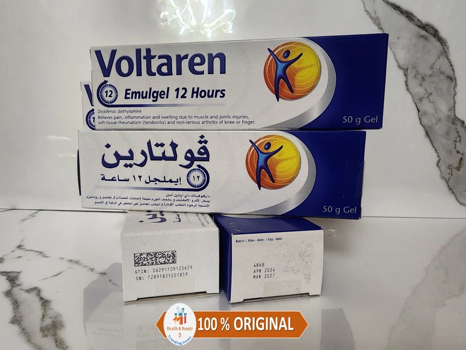 3 piezas x Voltaren Emulgel 50 g fuerte alivio del dolor local gel durante 12 horas Foto 4 de 4