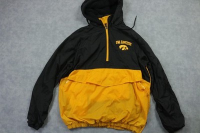 Iowa Hawkeyes Jacket Mens Medium Black NCAA Football Rivalry Threads Pullover