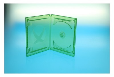 5 Amaray XBOX ONE BluRay Hüllen / Farbe: grün transluzent