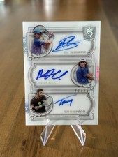 ALEX DE MINAUR MAX PURCELL JORDAN THOMPSON 2024 TOPPS ROYALTY TRIPLE AUTO 22/25