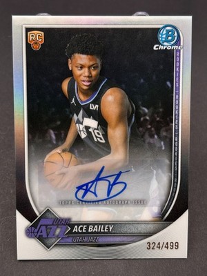 2025-26 Bowman Chrome ACE BAILEY Rookie REFRACTOR AUTO /499