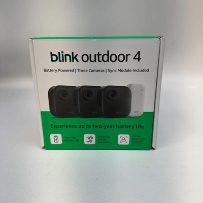 New Blink Outdoor 4 Three Cameras/Sync Module Included