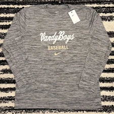 Nike Dri-Fit Vanderbilt Commodores Vandy Boys Team Issue LS Tee T-Shirt Men’s XL