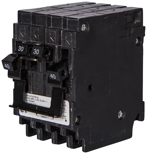 Siemens Q23020CT2 2-Pole 30A-20A Quadplex Circuit Breaker 120/240V AC Plug-In