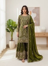 Pakistani Salwar Kameez Ready To Wear Dress 3 Piece Suit Wedding Party Bollywood