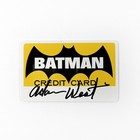 Adam West Batman Credit Card Hand Signed Autographed JSA COA