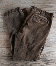 Polo Ralph Lauren Pants Mens 38/31 Brown Corduroy Chino Classic Fit Stretch Logo