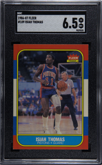 1986-87 Fleer #109 Isiah Thomas SGC 6.5