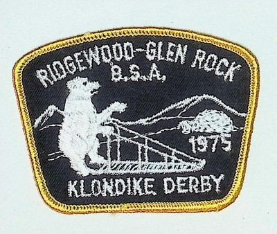 Klondike Derby Scout Patch Ridgewood-Glen Rock BSA 1975