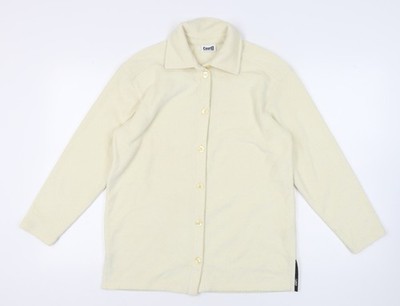 Gerry Weber elfenbeinfarbenes geknöpftes Damenoberteil Größe 12