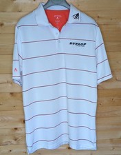 Men's Dunlop Golf Polo Size Large Antigua Desert Dry XTralite White Vgc
