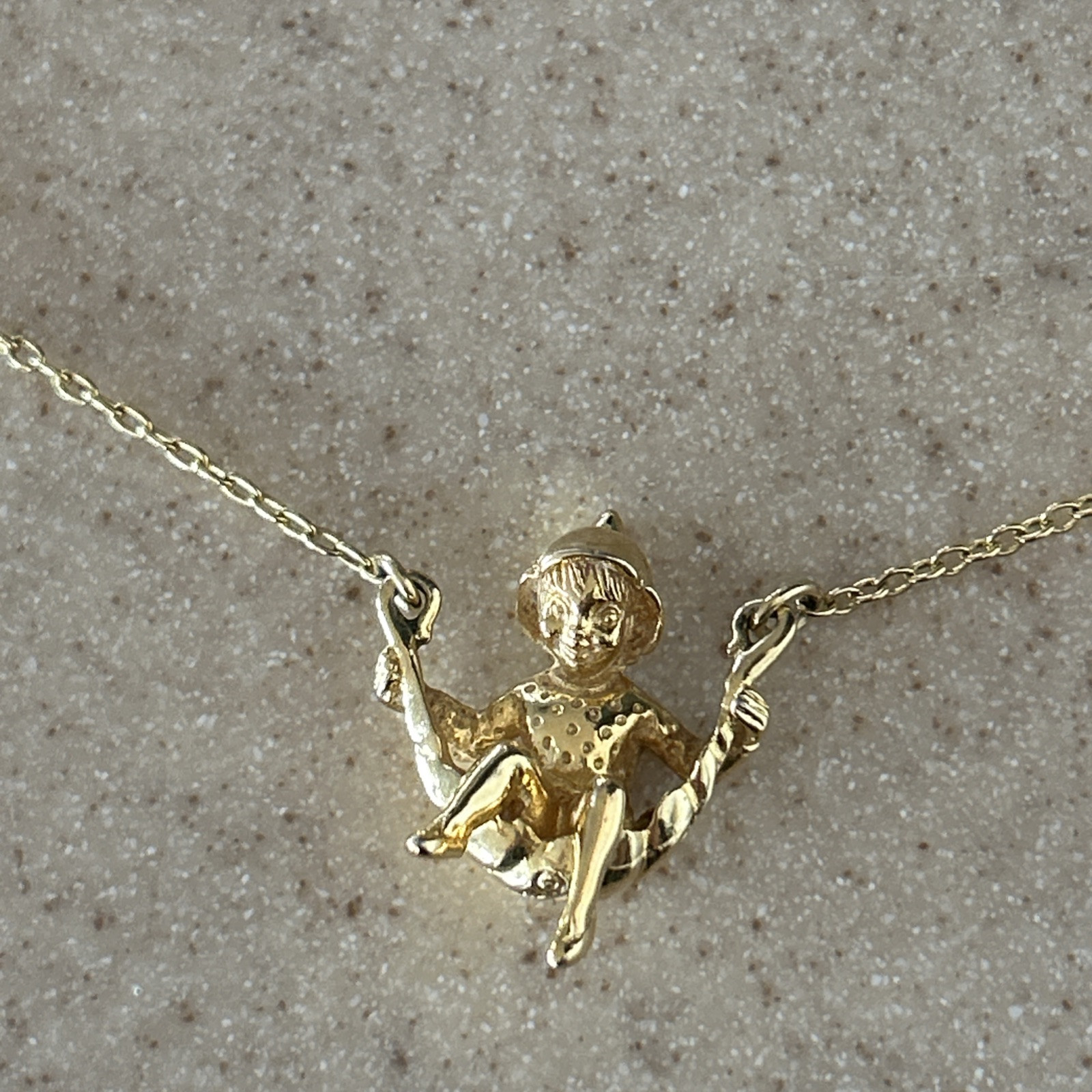 Franklin Mint FM80 Signed Leprechaun Pixie Elf on… - image 1