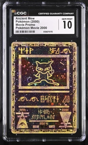 CGC 10 GEM MINT Ancient Mew 2000 Movie Promo Reverse Holo SWIRL Pokemon Card