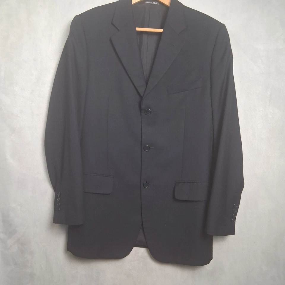 Blazer Missoni Tejido Hombre Lana 3 Botones Azul Marino Bolsillos Italia Talla 52 Leer Foto 3 de 4