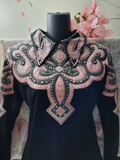 WESTERN PLEASURE SHOW SHIRT JACKET HORSEMANSHIP SHOWMANSHIP HORSE HOBBY M