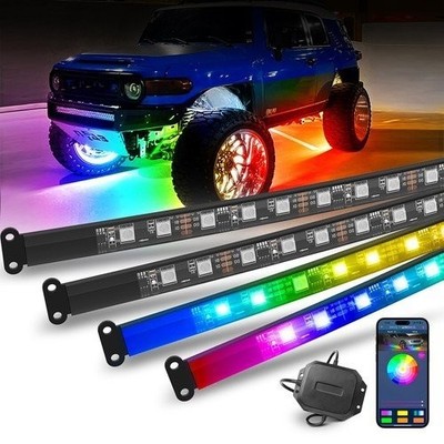 LED Car Underglow Lights Kit Bluetooth app Dream Color Chasing Strip Lights Kit