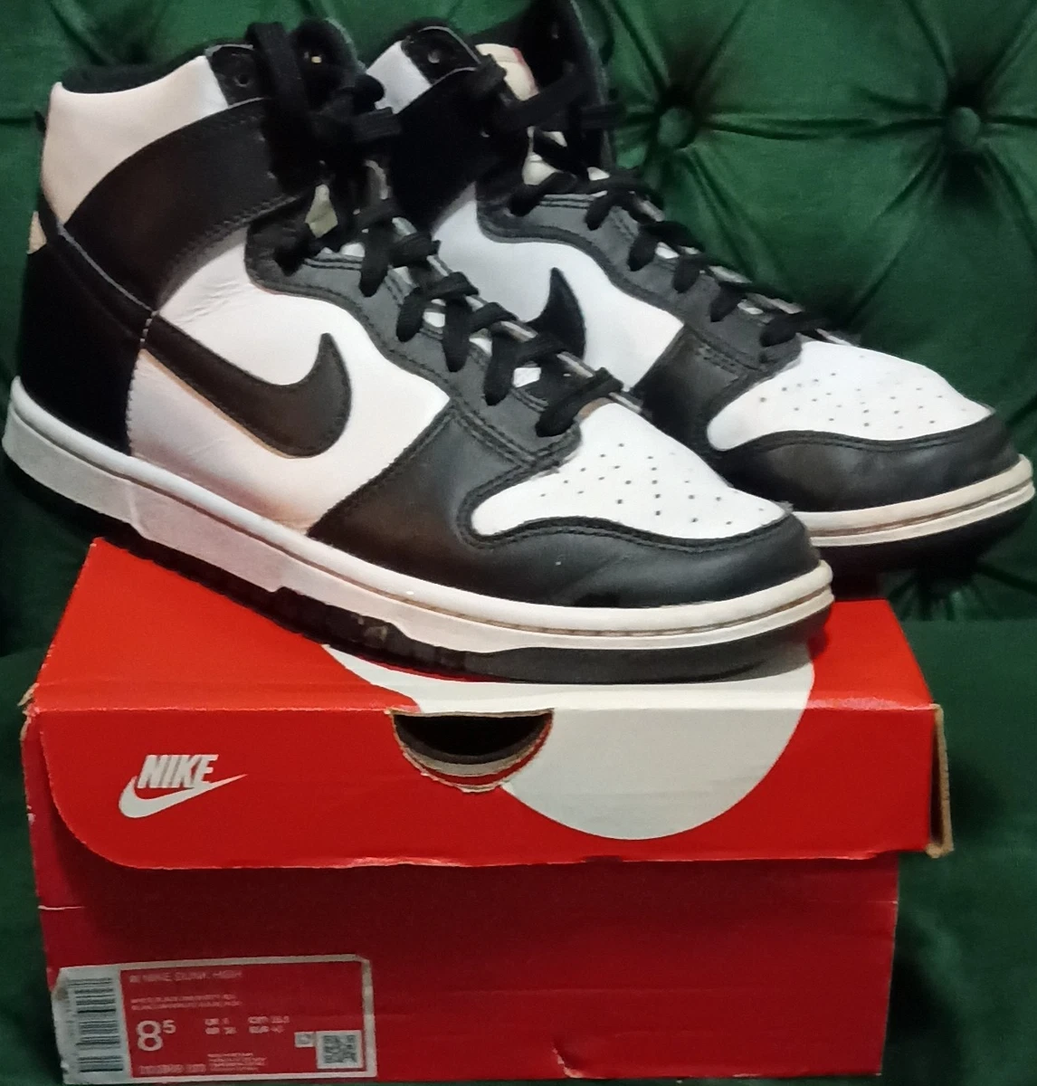 Las mejores ofertas en Nike Dunk High Black White W | eBay