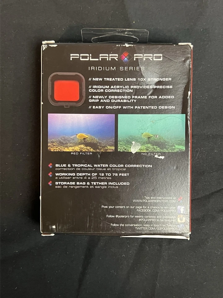 PolarPro Red Filter 2.0 Iridium for GoPro HERO3+ Standard Housing 40m - Image 2 of 2