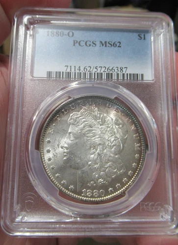 1880-O $1 Morgan Silver Dollar MS62, PCGS Graded, Investment, US Antique Coin