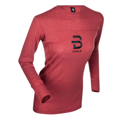 DAEHLIE PERFORMANCE TECH LS LANGARM TEE SHIRT DUSTY RED GRÖSSE XS