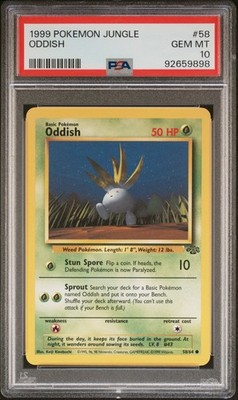1999 POKEMON JUNGLE #58 ODDISH PSA 10 | eBay