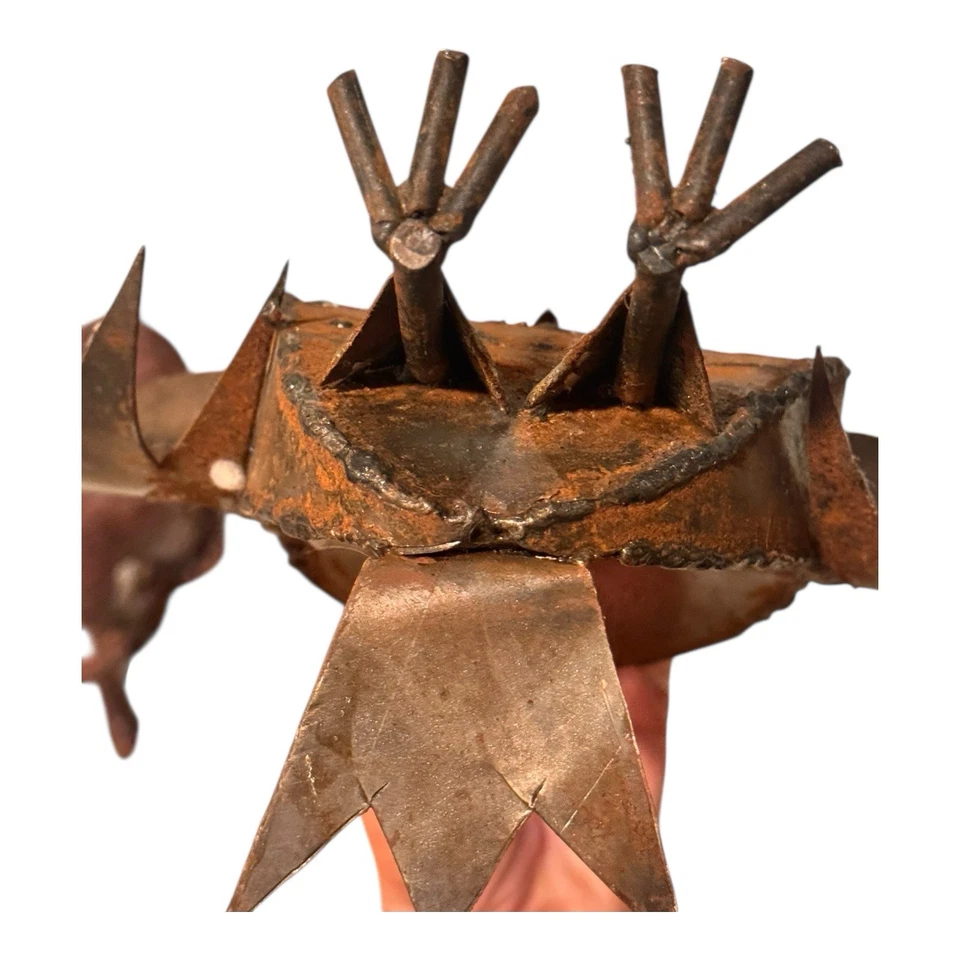 Escultura de búho de metal brutalista Manuel Felguerez vintage de mediados del siglo XX Foto 4 de 4