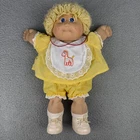 Cabbage Patch Kids Doll Toy Yellow Outfit Giraffe Blonde Blue Eye Vintage 1982