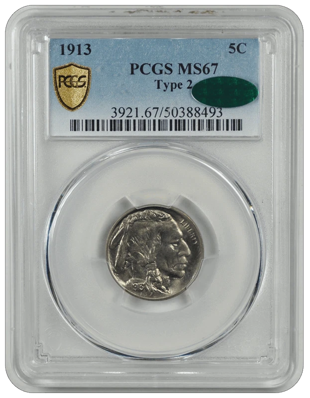 1913  Type 2 Buffalo PCGS CAC MS 67