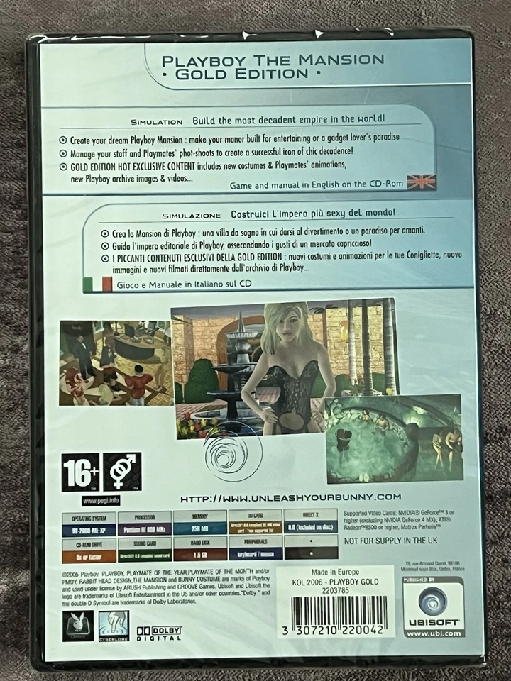 PLAYBOY THE MANSION GOLD EDITION - PC cd-rom New Sealed  - Image 2 of 4