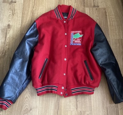 Vintage NHRA Division 1 Team Maple Grove Raceway PA Letterman Jacket Size XL