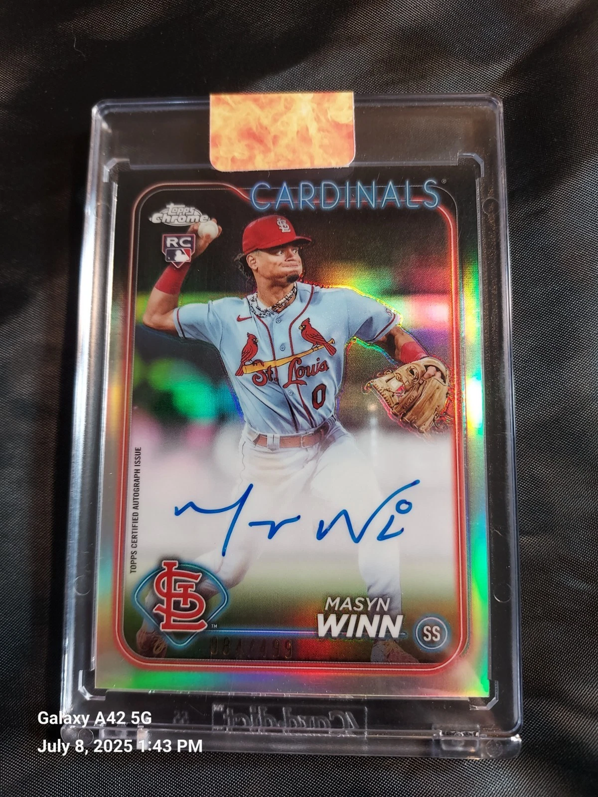 2024 Topps Chrome  MASYN WINN  RC  Auto Refractor 084 /499  #RA-MW