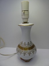 VINTAGE GILT LINDNET KUEPS BAVARIA LYON GERMAN POTTERY MID CENTURY LAMP BASE