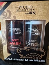 Studio Selection For Men - Body Wash and Body Lotion Set 8.47fl.oz/250ml 