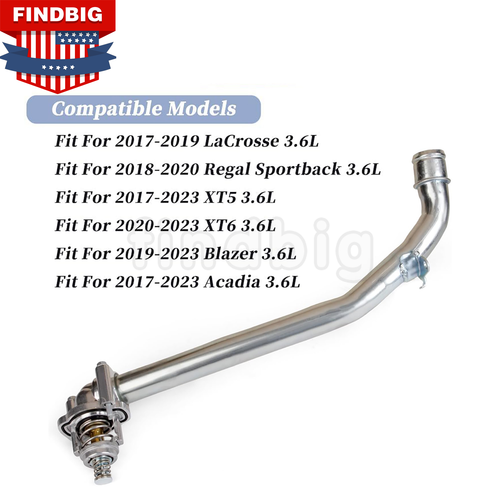 Thermostat Housing Assembly for 20172023 Cadillac XT5 XT6 GMC Acadia 3