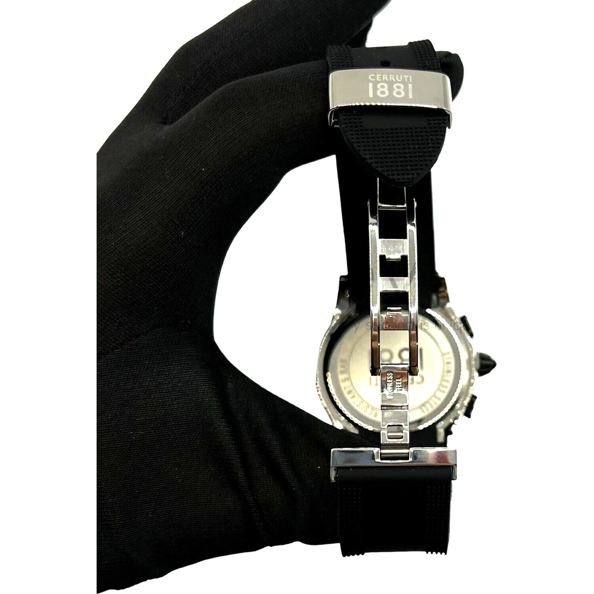 CERRUTI 1881 - STAINLESS STEEL - WATER RESISTANT 5 ATM - BLACK
