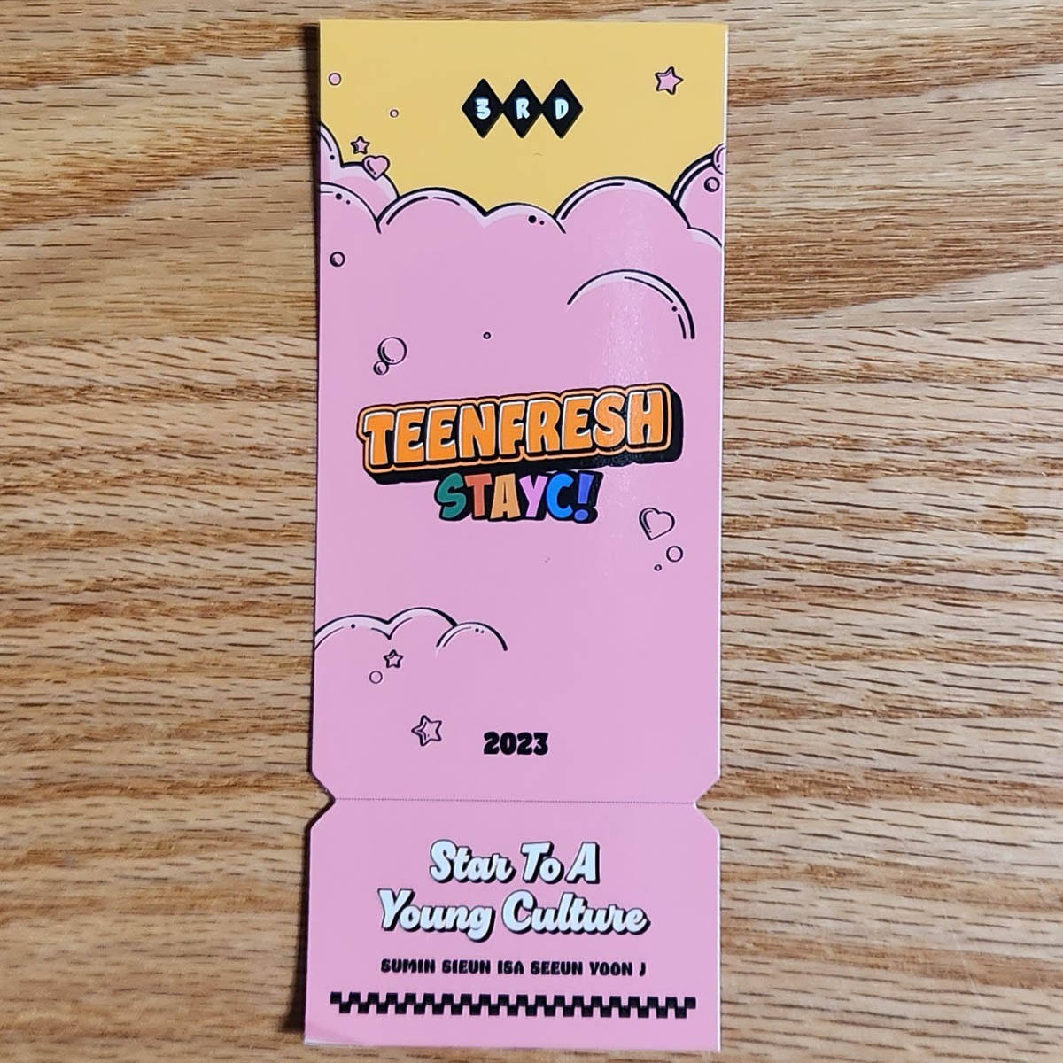 Scratch Official Message Card StayC 3rd Mini Album Teenfresh