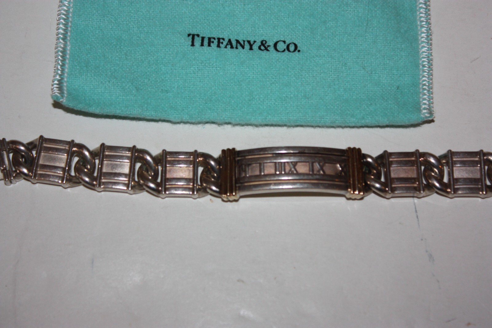 Tiffany & Co. Vintage 1995 Roman Numeral Bracelet Ste… Gem