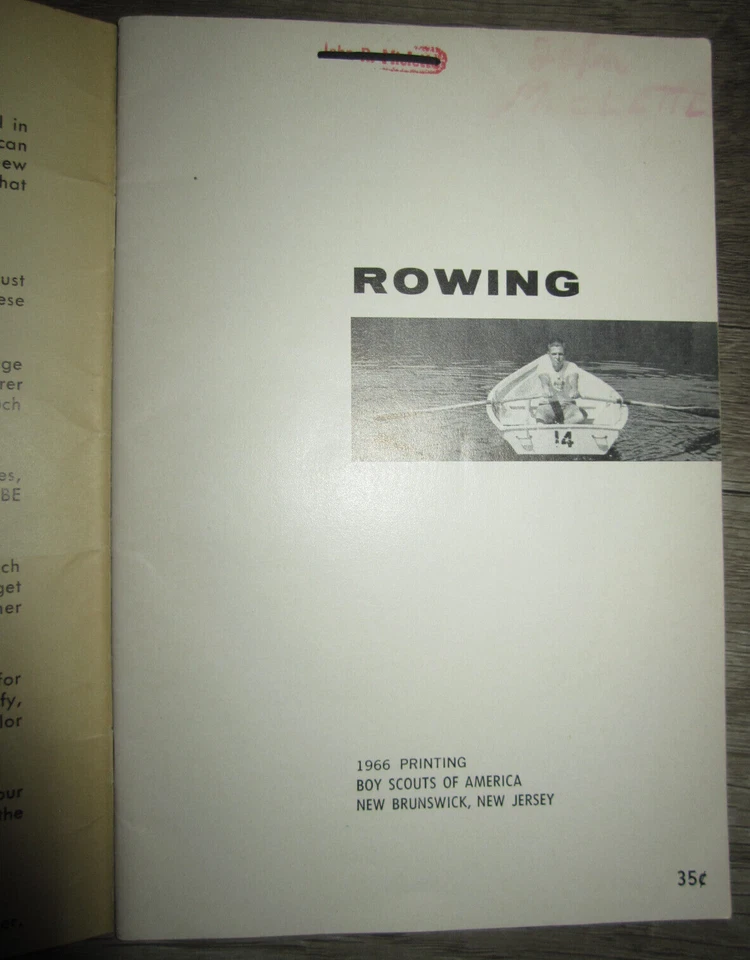 Vtg PB booklet, Rowing - Boy Scouts Merit Badge Series, 1966 - Image 3 of 4