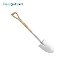 Berry&Bird 40.98 inch Round Point Digging Garden Shovel Heavy Duty Spade Shovel