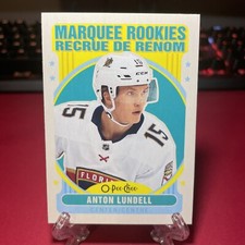 21-22 UD Series 2 Anton Lundell O-Pee-Chee Retro Marquee Rookie Card #620 B312