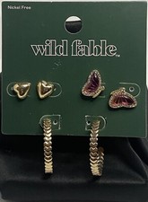 NEW Earring Set- Hearts And Butterflies