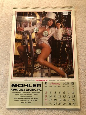 4245   Playboy 1983 Playmate Calendar for Mohler Electric Boonville IN.