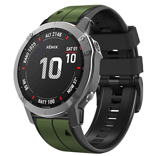 Quickfit 20/22/26mm Silikon Armband für Garmin Fenix E/8/7/7S/7X 6/6S/6X 5/5S/5X - Picture 95 of 341