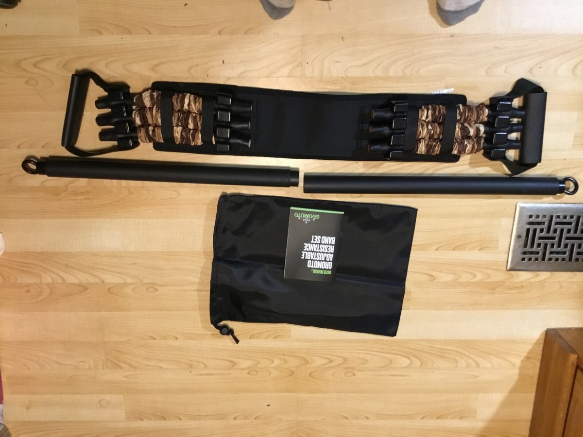 Gromoto Resistance Bands and Bar Set New in Box