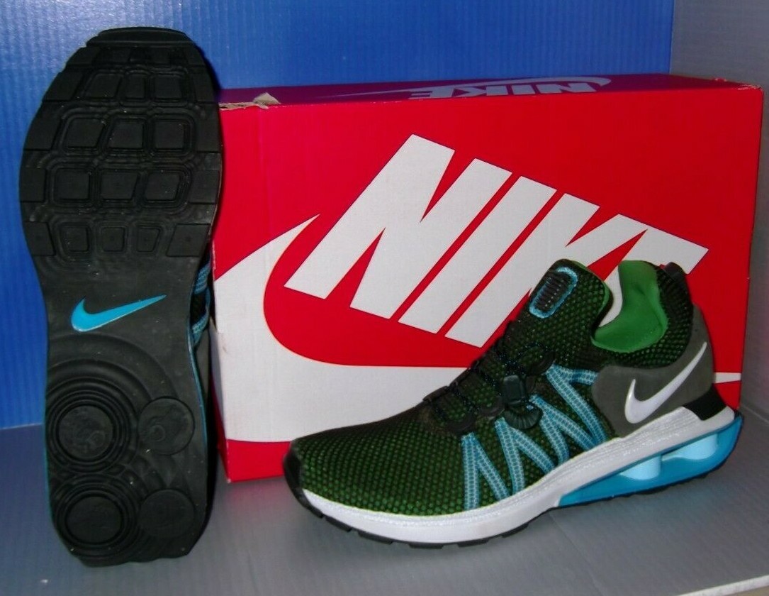 Nike Shox Gravity Shoes Men Size 9.5 Blue Fury Brown Green Sneaker Size 9.5 - Nike Shox Gravity Blue Fury for sale online | eBay main image 2