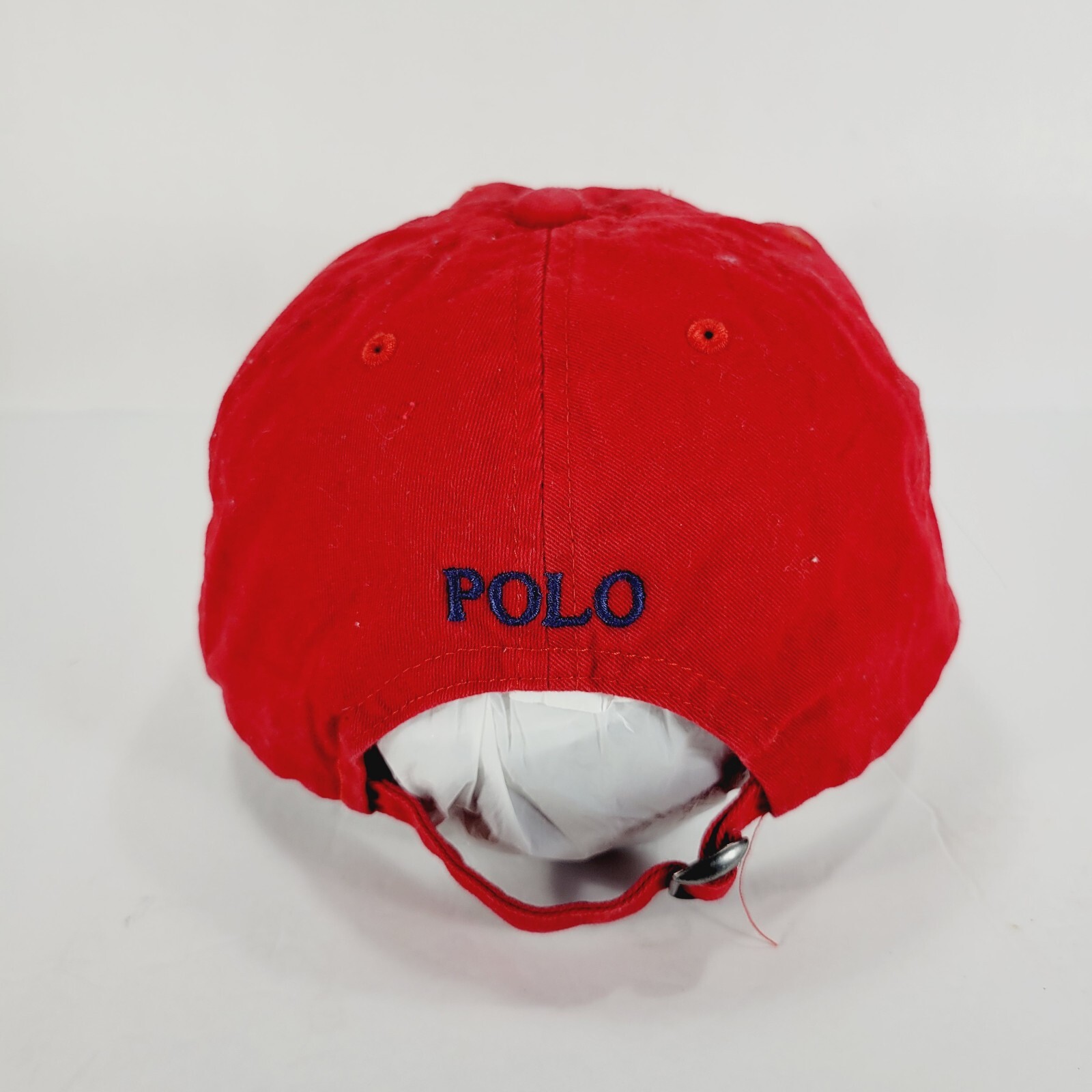 Polo Ralph Lauren Cappello Berretto Strapback Uomo Rosso Blu Pony Logo Papà Nonno Golf