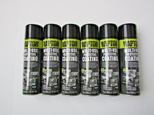 6 X Upol Raptor 1k Bed Liner Anti-corrosion Textured Spray Can Black 450ml 6 X Upol Raptor 1k Bed Liner Anti-corrosion Textured Spray Can Black 450ml