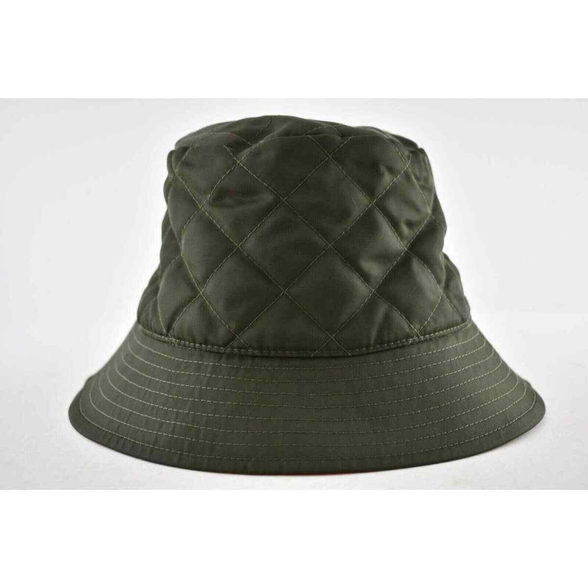 Celine Paris Green Quilted White Logo Nylon Twill Orange Sun Celine Paris Green Quilted White Logo Nylon Twill Orange Sun